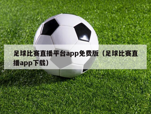 足球比赛直播平台app免费版（足球比赛直播app下载）